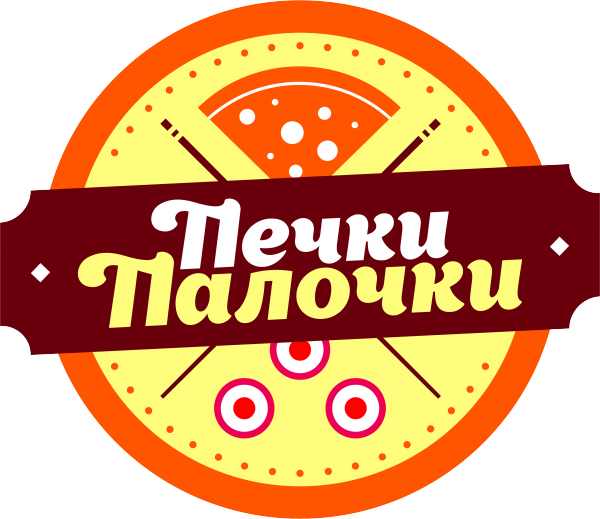 Логотип компании Печки-Палочки служба доставки пиццы